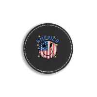 America Round Leatherette Patch | Artistshot