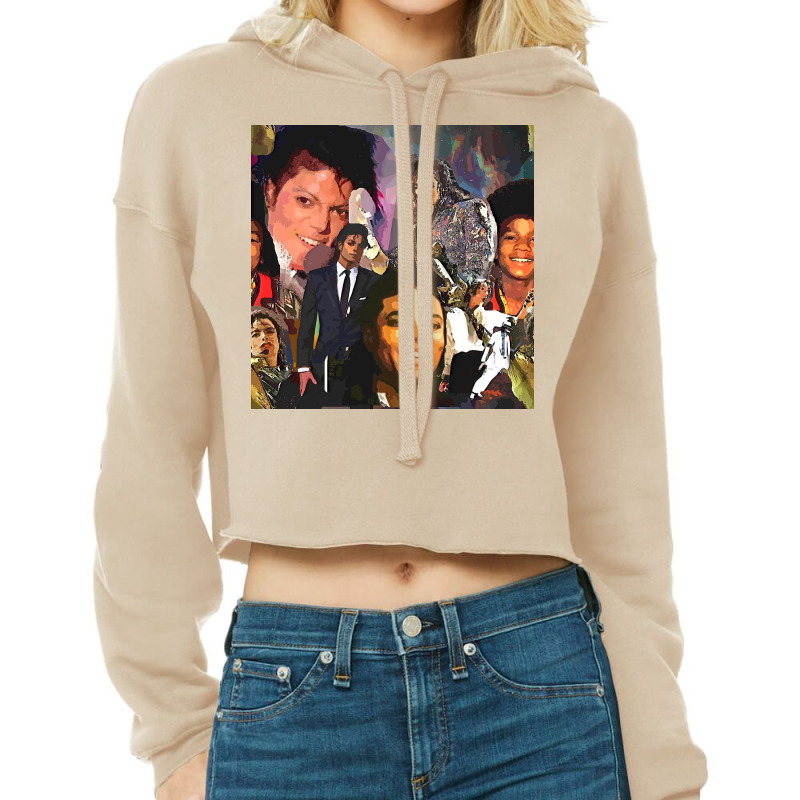 Mj Poster 1 Cropped Hoodie by Artango | Artistshot