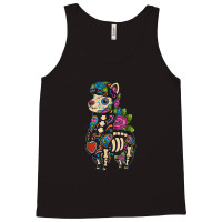 Llama Sugar Skull Mexico Alpaca Calavera Dia De Los Muertos T Shirt Tank Top | Artistshot