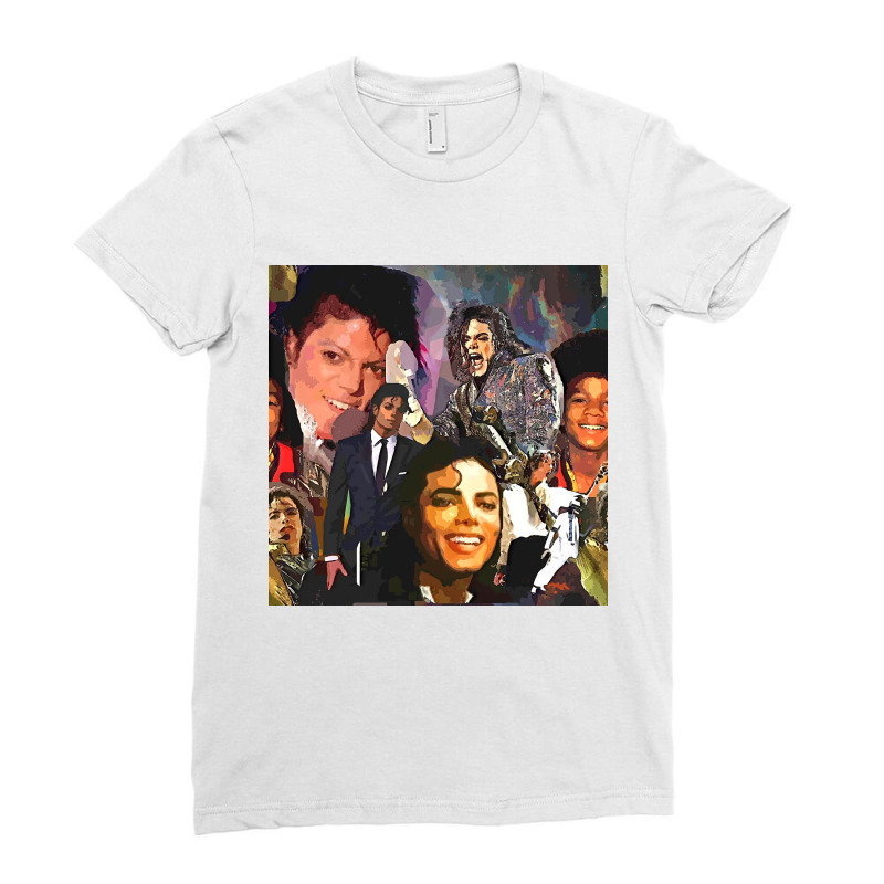 Mj Poster 1 Ladies Fitted T-Shirt by Artango | Artistshot