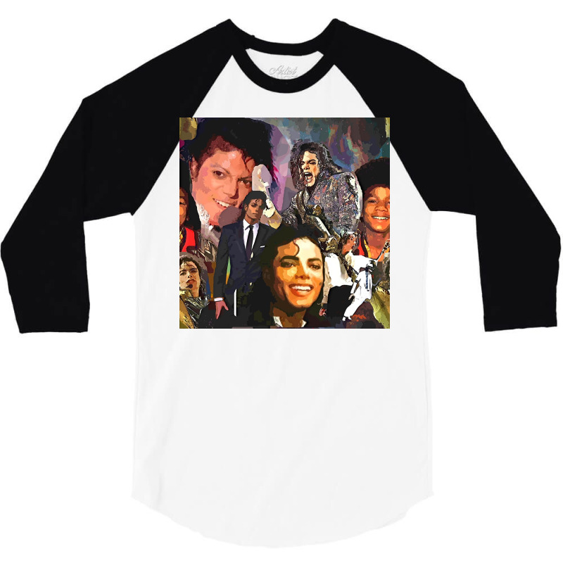 Mj Poster 1 3/4 Sleeve Shirt | Artistshot