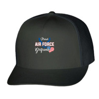 Proud Air Force Tee For Girlfriend Usa Military Women Trucker Cap | Artistshot