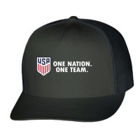 One Nation One Team White 2 Trucker Cap | Artistshot