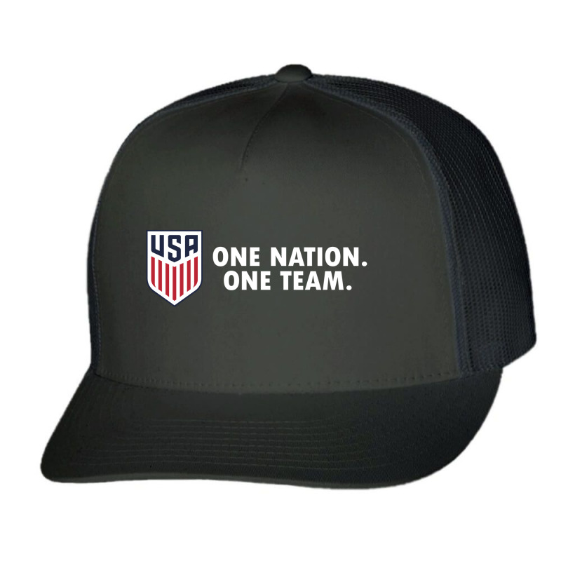 One Nation One Team White 2 Trucker Cap by coşkun | Artistshot