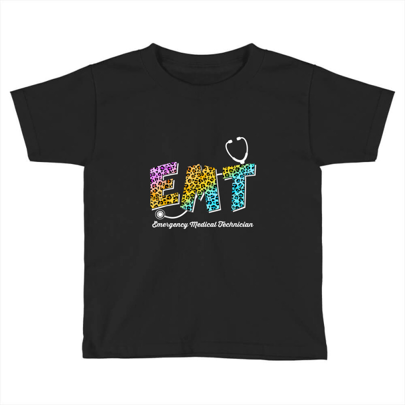 Emt For Emergency Medical Technician Leopard Funny Nurse Day Toddler T-shirt | Artistshot