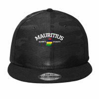 Mauritius Flag Lover T Shirt Camo Snapback | Artistshot