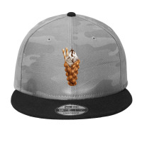 Eggette Bubble Waffle Vanilla Ice Cream T  Shirt Egg Bubble Waffle Van Camo Snapback | Artistshot