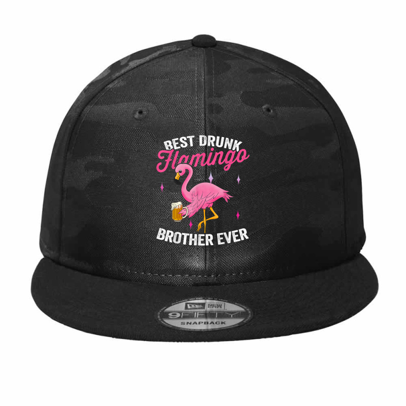 Flamingo Drunk Flamingo Flamingo Drinking Beer Camo Snapback by urethrapricey | Artistshot