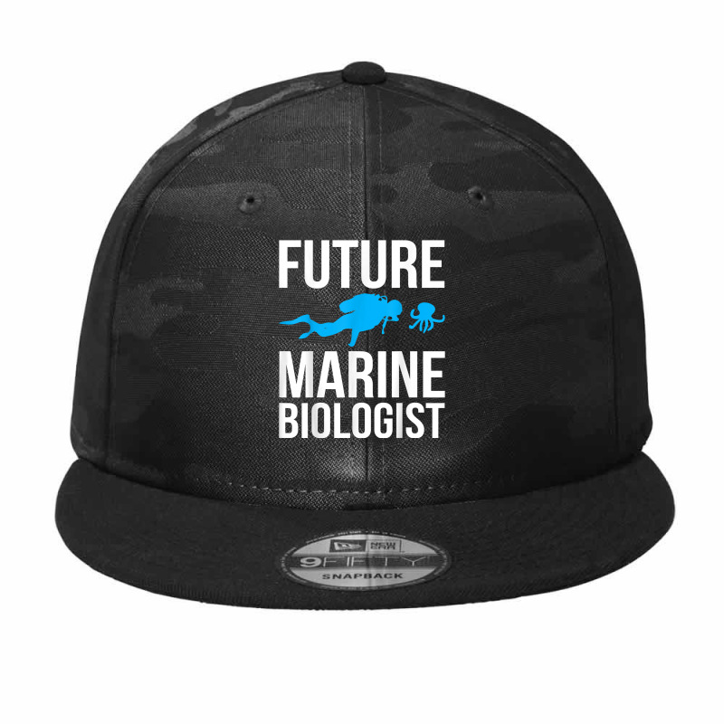 Future Marine Biologist Gift For Students Sea Life T Shirt Camo Snapback | Artistshot