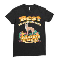 Dog Moms T  Shirt Best Belgian Malinois Mom   Dog Mom, Dog Owner Gifts Ladies Fitted T-shirt | Artistshot