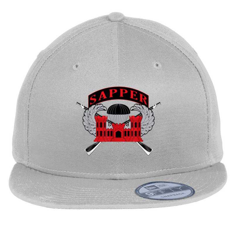 U.s. Army Combat Engineers Sapper Flat Bill Snapback Cap by jeniperlopes | Artistshot