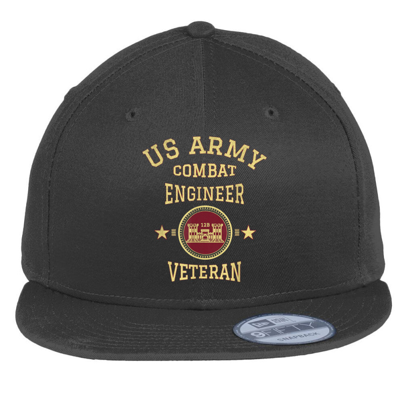 Us Army Combat Engineer Combat Engineer Veteran Gift Flat Bill Snapback Cap by jeniperlopes | Artistshot