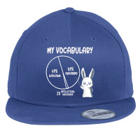 My Vocabulary Sarcasm Swearing Intellectual Discourse Rabbit T Shirt Flat Bill Snapback Cap | Artistshot