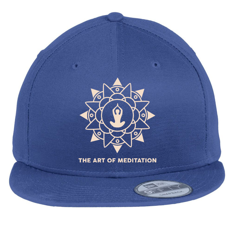 The Art Of Meditation Flat Bill Snapback Cap by Spot Of merch | Artistshot