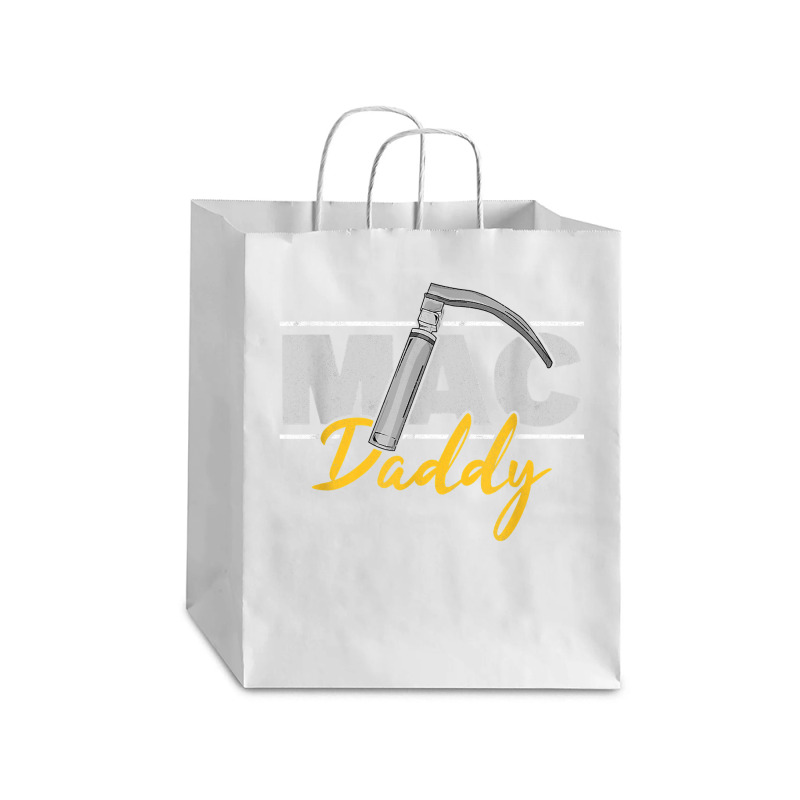 Mac Daddy Funny Anesthetist Fathers Day Gift Laryngoscope T Shirt Debie Paper Bag - 10 X 5 X 13 | Artistshot