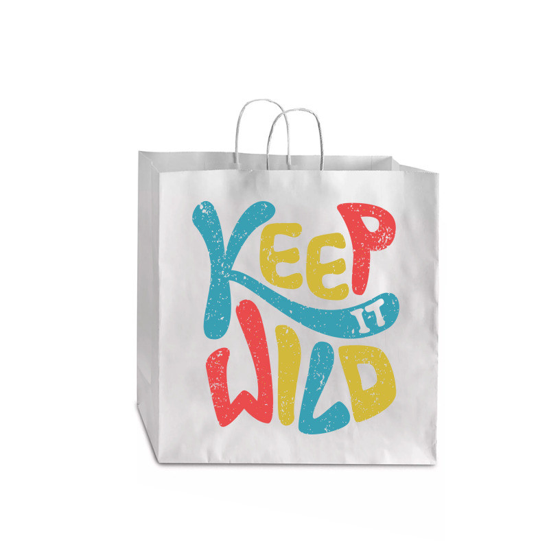 Keep It Wild Kids   Kids Funny Jumbo Paper Bag - 18 X 7 X 18 3/4 | Artistshot