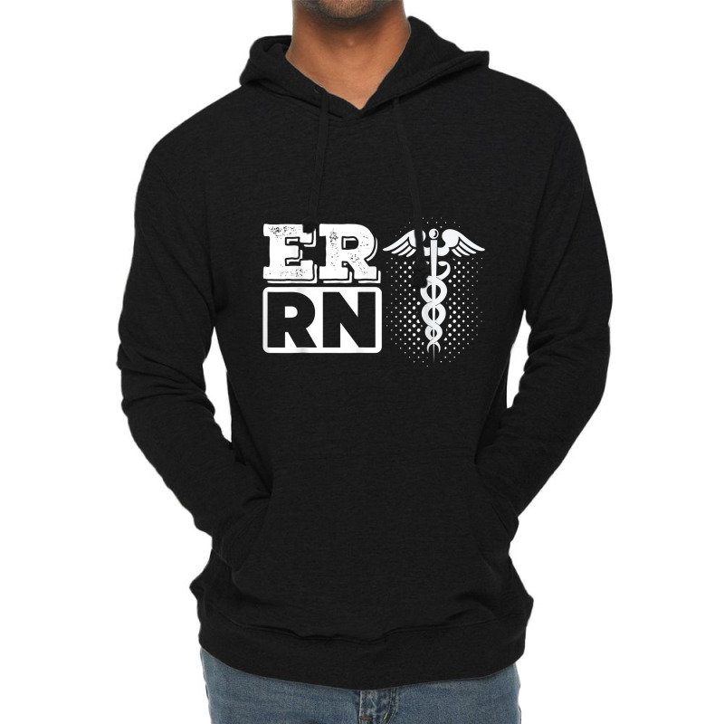 Er Rn Emergency Room Registered Nurse Nursing Medicine Lightweight Hoodie | Artistshot