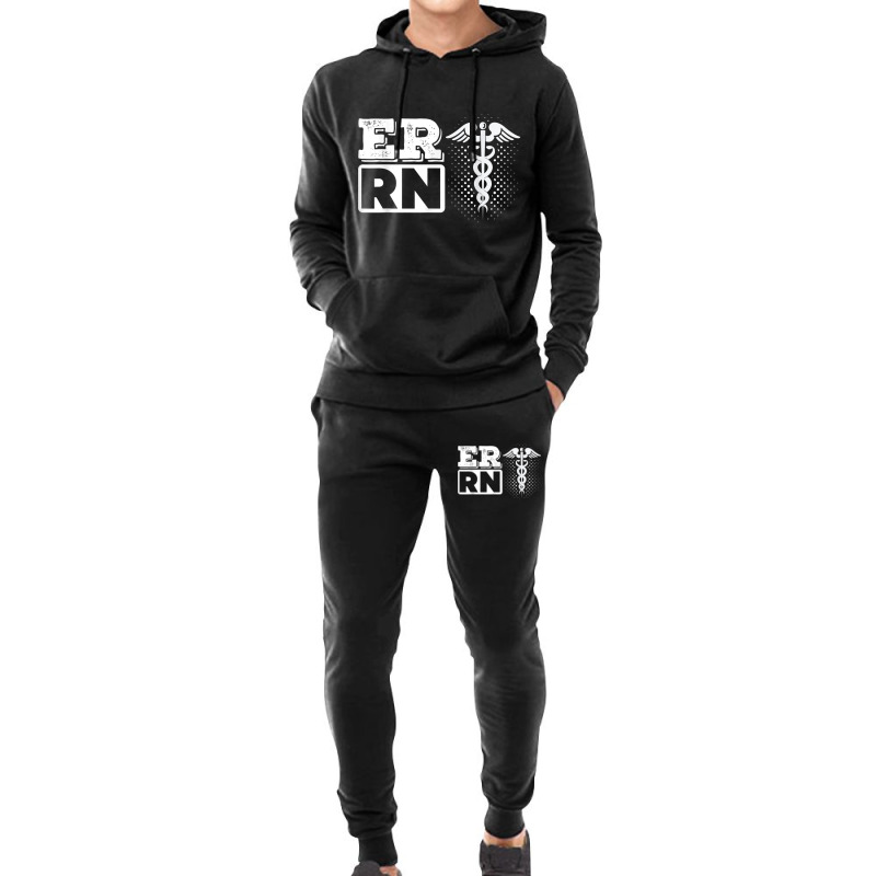 Er Rn Emergency Room Registered Nurse Nursing Medicine Hoodie & Jogger Set | Artistshot