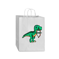 Cute Archery T-rex Bow Arrow Shooting Archer For Men Women Mart Paper Bag -13 X 7 X 17 | Artistshot