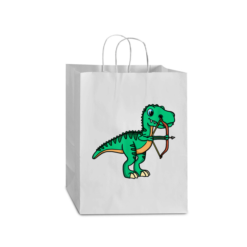 Cute Archery T-rex Bow Arrow Shooting Archer For Men Women Mart Paper Bag -13 X 7 X 17 | Artistshot