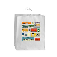 Synthesizer And Drum Machine For Electronic Musician T Shirt Queen Paper Bag - 16 X 6 X 19 1/4 | Artistshot