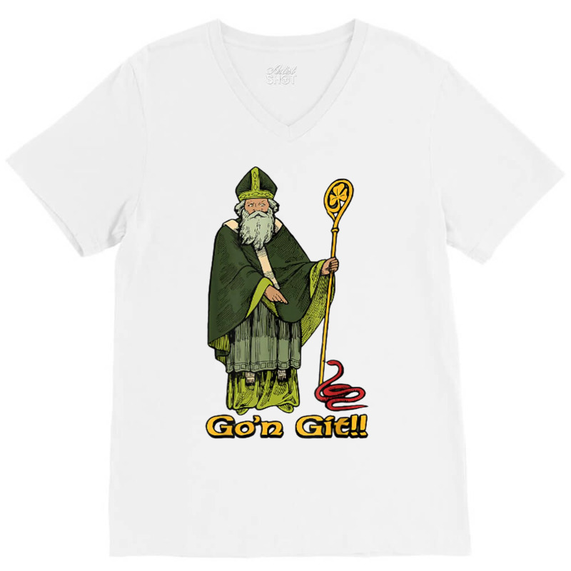 Funny St Patricks Day Funny Gon Git St Patrick V-neck Tee | Artistshot