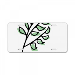 Leaf design License Plate | Artistshot