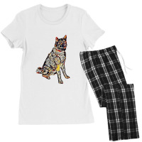 Portrait Of Brown And Black A Women's Pajamas Set | Artistshot