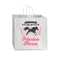 Friesian Horse T  Shirt Friesian Horse Girl T  Shirt Vogue Paper Bag - 16 X 6 X 12 | Artistshot