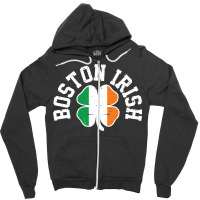 Boston Four Leaf Clover St.patrick Zipper Hoodie | Artistshot