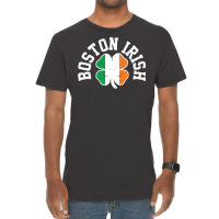 Boston Four Leaf Clover St.patrick Vintage T-shirt | Artistshot