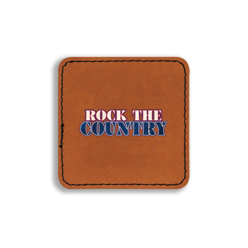 Custom Rock The Country 2024 Square Leatherette Patch By Taro961206