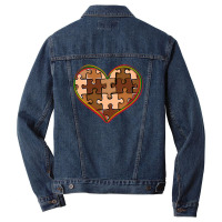 Melanin Skin Tone Heart Black History Men Denim Jacket | Artistshot