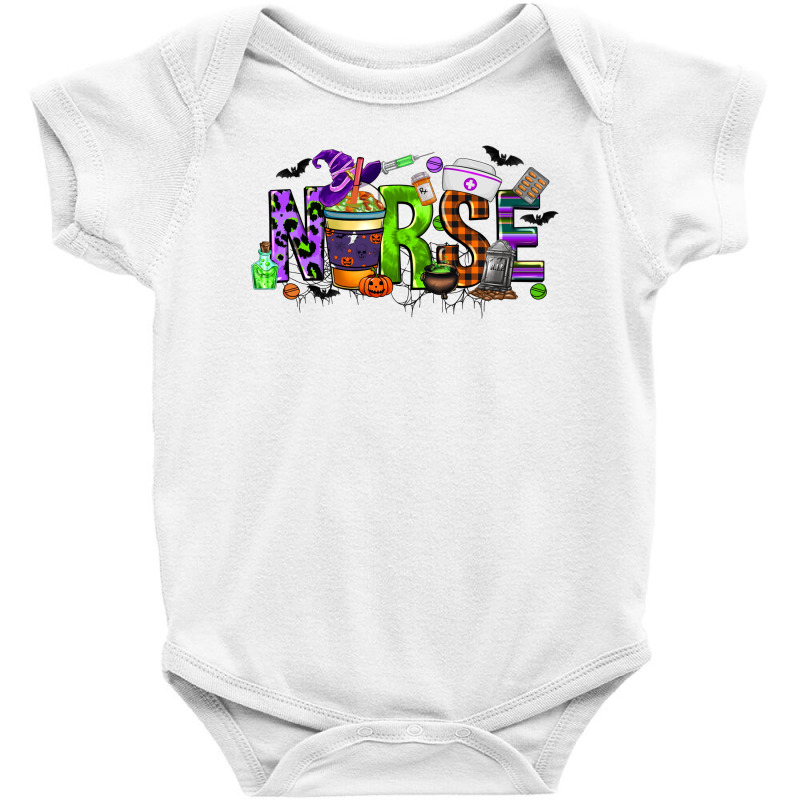 Nurse Coffee Cup Halloween Baby Bodysuit by CowGirlArtShop | Artistshot