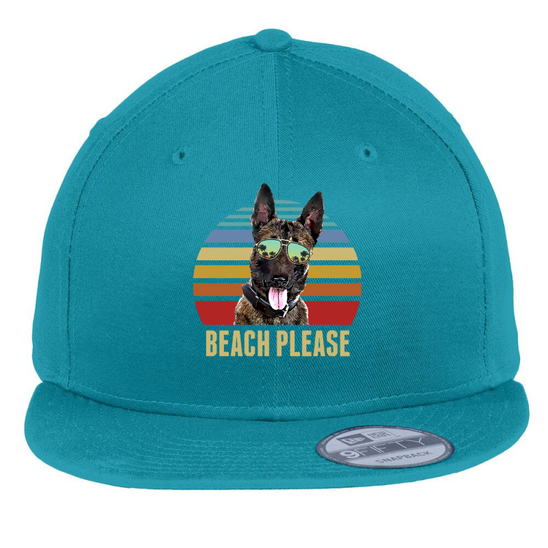 Belgian Malinois Summer Beach Vibe T  Shirt Beach Please Belgian Malin Flat Bill Snapback Cap by quarreleducated | Artistshot