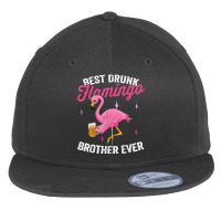 Flamingo Drunk Flamingo Flamingo Drinking Beer Flat Bill Snapback Cap | Artistshot