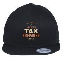 Funny Awesome Tax Preparer Job Occupation Flat Bill Snapback Cap | Artistshot