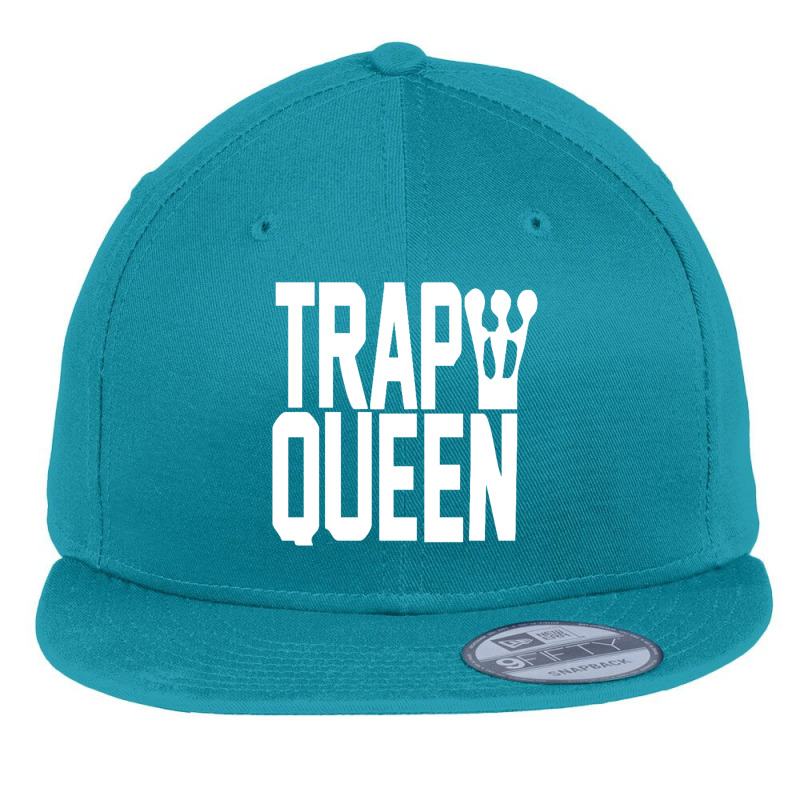 King Trap Queen New Flat Bill Snapback Cap | Artistshot