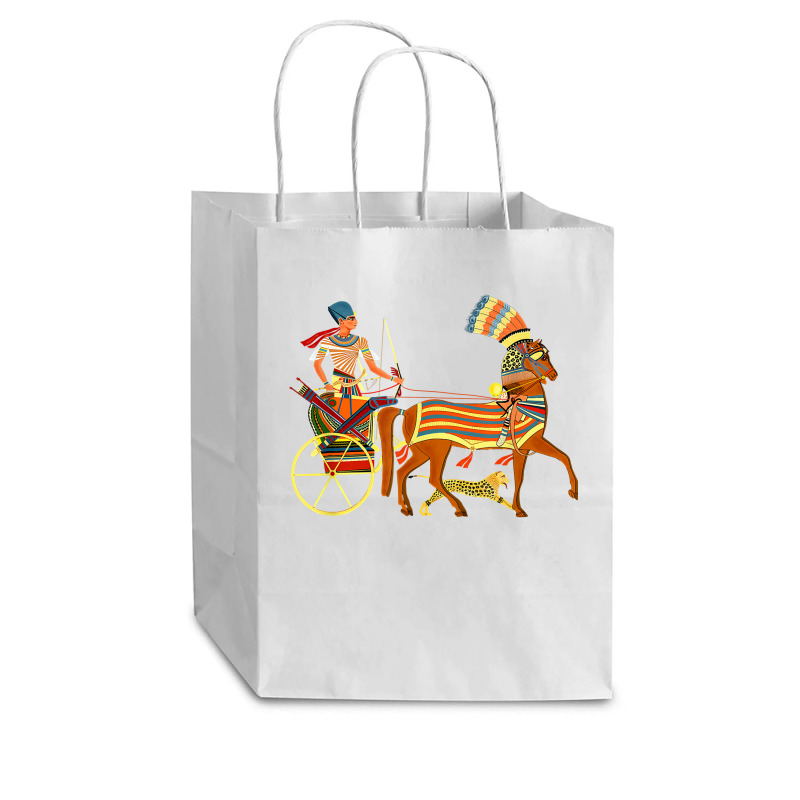 Ramesses Ii On An Egyptian Chariot T Shirt Cub Paper Bag - 8 X 4 1/2 X 10 1/4 | Artistshot