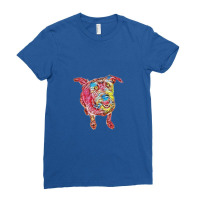 Cute And Happy Mixed Breed Sc Ladies Fitted T-shirt | Artistshot