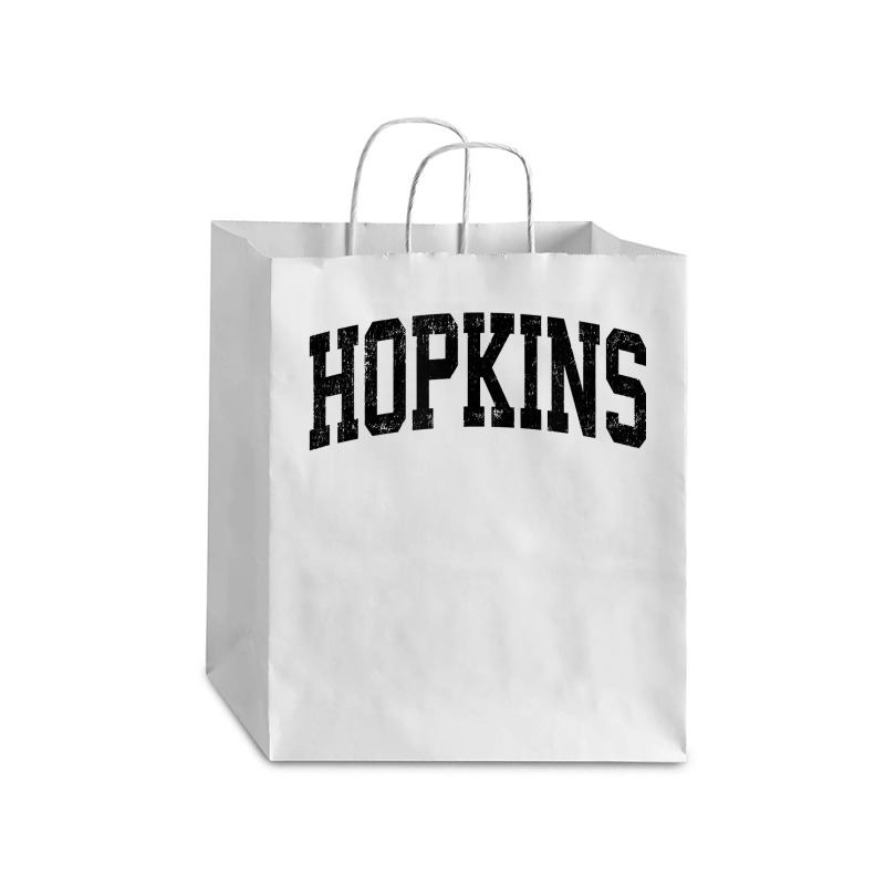 Hopkins Minnesota Mn Vintage Athletic Sports Black Design T Shirt Debie Paper Bag - 10 X 5 X 13 | Artistshot