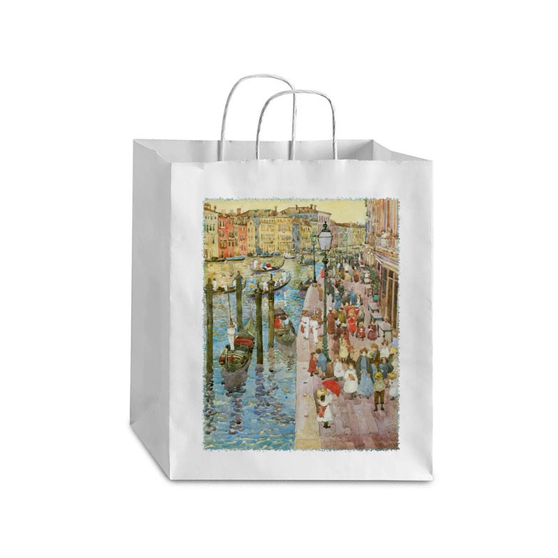 Grand Canal Venice By Prendergast, Vintage Impressionism Art Pullover Debie Paper Bag - 10 X 5 X 13 | Artistshot