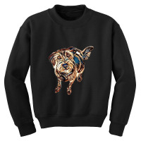 Cute And Obedient Dog Sitting Youth Sweatshirt | Artistshot