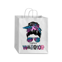 7.lupus Warrior Women Glasses Messy Bun Leopard Bandana Debie Paper Bag - 10 X 5 X 13 | Artistshot