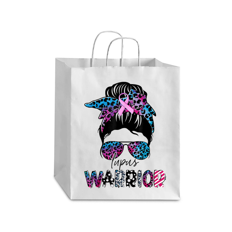 7.lupus Warrior Women Glasses Messy Bun Leopard Bandana Debie Paper Bag - 10 X 5 X 13 | Artistshot