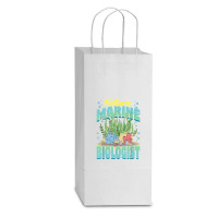 Future Marine Biologist Ocean Life Marine Biology Student Double Wine Paper Bag - 6 1/2 X 3 1/2 X 12 3/8 | Artistshot