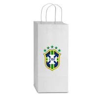 Brazil Double Wine Paper Bag - 6 1/2 X 3 1/2 X 12 3/8 | Artistshot