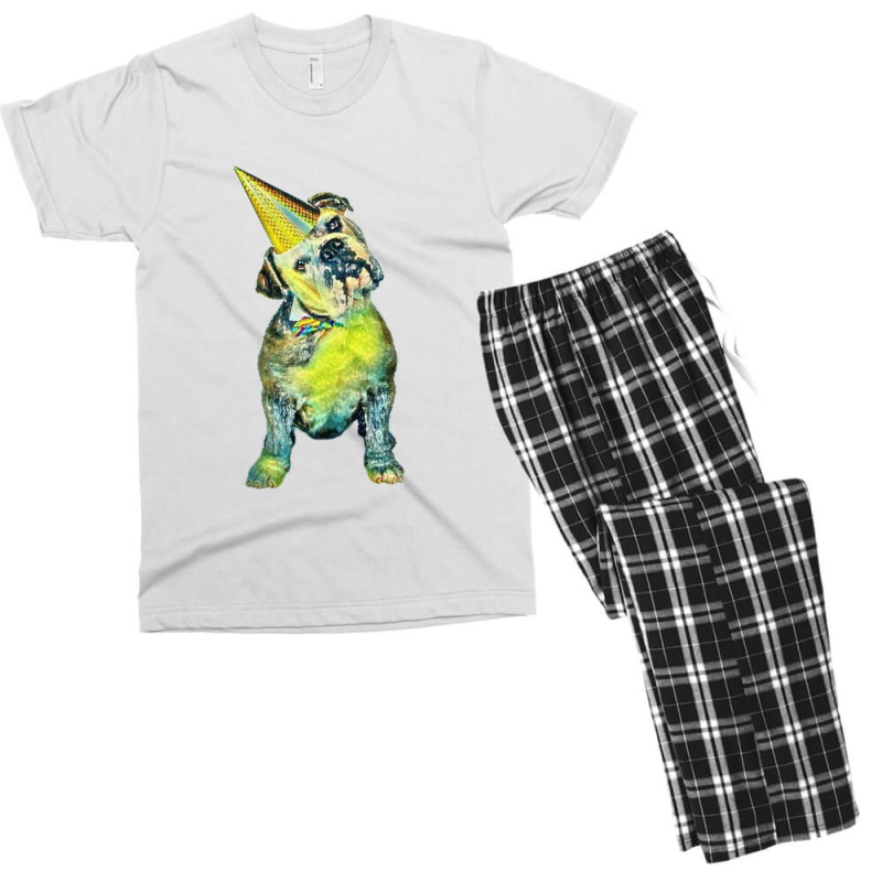 Cute And Funny Bulldog Purebr Men's T-shirt Pajama Set by Kemnabi | Artistshot