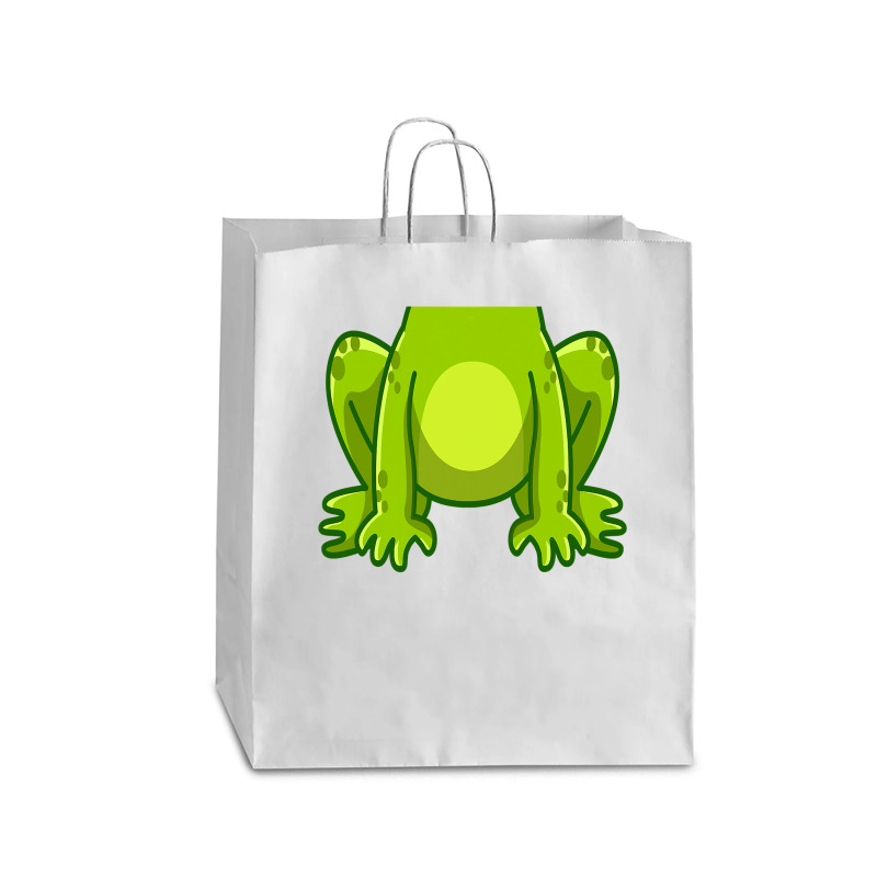 Frog Costume Toad Kids Cute Frog Halloween T Shirt Queen Paper Bag - 16 X 6 X 19 1/4 | Artistshot