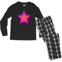 Lightning Star Red Star Orange Star Yellow Star Peach Star Teal Star Men's Long Sleeve Pajama Set | Artistshot